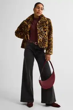 Wehkamp Ruby faux fur jas panterprint aanbieding