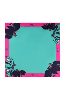 Wehkamp POM Amsterdam sjaal Fresh Green Floral groen/roze aanbieding