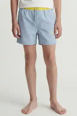 Wehkamp JACK & JONES JUNIOR zwemshort lichtblauw/geel aanbieding