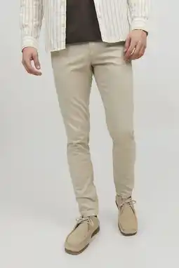 Wehkamp JACK & JONES PANTS STUDIO slim chino beige aanbieding