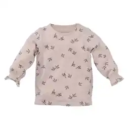 Wehkamp Z8 newborn longsleeve Tala met bloemeprint beige/roze aanbieding