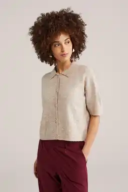 Wehkamp WE Fashion gebreid vest grijsbruin aanbieding