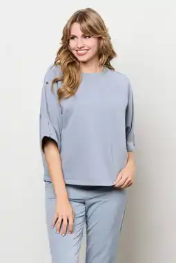 Wehkamp Co Woman pullover grijsblauw aanbieding