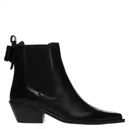 Wehkamp Copenhagen Shoes Just Then leren enkellaazen zwart aanbieding
