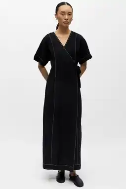 Wehkamp OBJECT maxi jurk zwart aanbieding