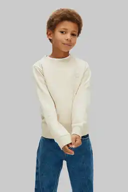 Wehkamp Calvin Klein sweater ecru aanbieding