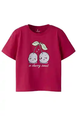 Wehkamp NAME IT MINI T-shirt fuchsia aanbieding