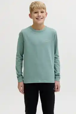 Wehkamp JACK & JONES JUNIOR longsleeve mintgroen aanbieding