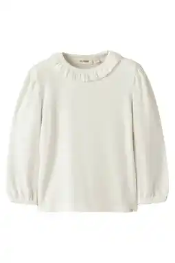 Wehkamp LIL' ATELIER MINI blousetop gebreid wit aanbieding