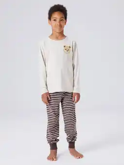 Wehkamp NAME IT MINI pyjama - groen/bruin (set van 2) aanbieding