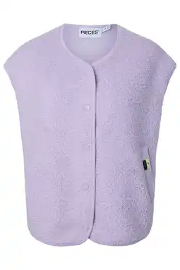 Wehkamp PIECES Curve gilet met panterprint aanbieding