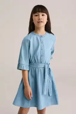 Wehkamp WE Fashion Blue Ridge spijkerjurk light blue denim aanbieding