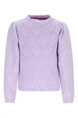 Wehkamp B.Nosy blousetop lila broderie aanbieding