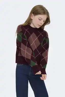 Wehkamp KIDS ONLY GIRL trui donkerrood fijn gebreid aanbieding