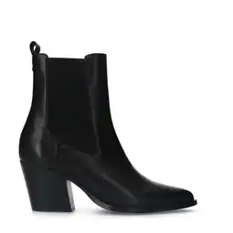 Wehkamp Manfield leren cowboylaarzen zwart aanbieding