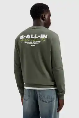 Wehkamp Ballin sweater met backprint groen aanbieding