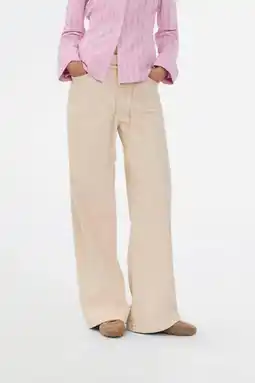 Wehkamp Modström wide leg jeans ecru aanbieding