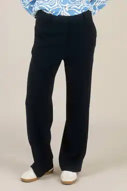 Wehkamp Yest straight regularwaist broek donkerblauw aanbieding