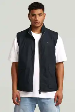 Wehkamp G-STAR bodywarmer donkerblauw aanbieding