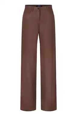 Wehkamp gardeur straight regularwaist broek bruin aanbieding