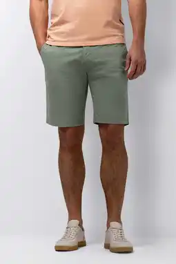 Wehkamp State of Art regular chino short groen aanbieding
