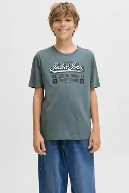Wehkamp JACK & JONES JUNIOR T-shirt grijsblauw aanbieding