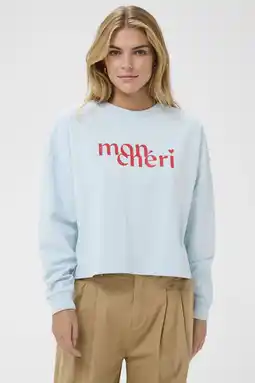 Wehkamp Saint Tropez sweater lichtblauw aanbieding
