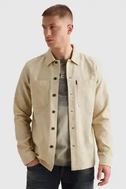 Wehkamp PME Legend overshirt met textuur ecru aanbieding