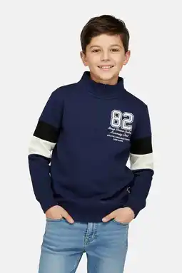 Wehkamp Cars sweater met backprint donkerblauw aanbieding