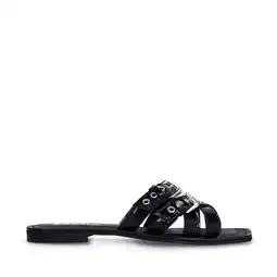 Wehkamp Sacha lakleren slippers zwart aanbieding