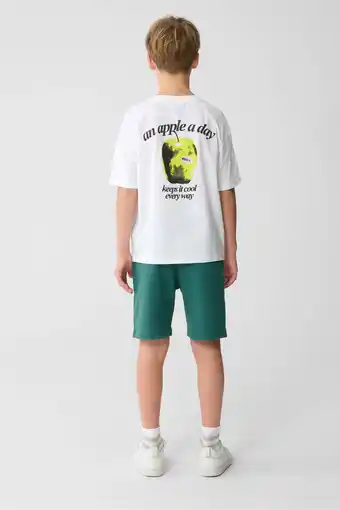 Wehkamp Shoeby T-shirt met backprint wit aanbieding