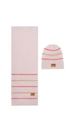 Wehkamp NONO muts + sjaal lichtroze aanbieding