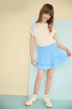 Wehkamp NONO midi rok strokenrok blauw aanbieding