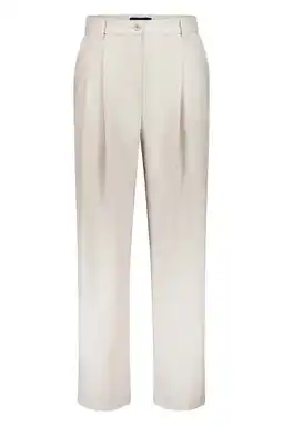 Wehkamp gardeur bandplooi broek beige aanbieding