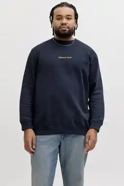Wehkamp JACK & JONES PLUS SIZE sweater Plus Size donkerblauw aanbieding