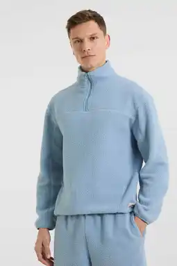 Wehkamp Anytime teddy schipperstrui blauw aanbieding