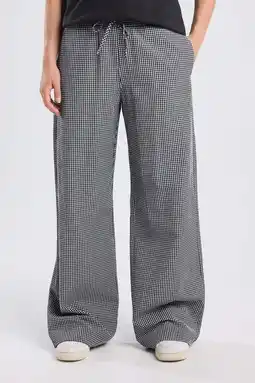 Wehkamp America Today wide leg highwaist broek zwart aanbieding