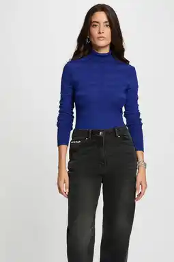 Wehkamp Morgan coltrui fijn gebreid blauw aanbieding