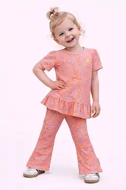 Wehkamp B.Nosy blousetop met panterprint roze aanbieding