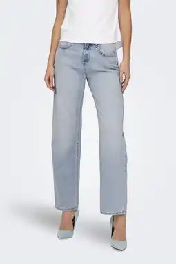 Wehkamp ONLY jeans regularwaist light blue denim aanbieding
