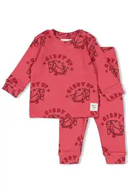 Wehkamp Feetje Premium Sleepwear - Howdy Holly pyjama roodroze aanbieding