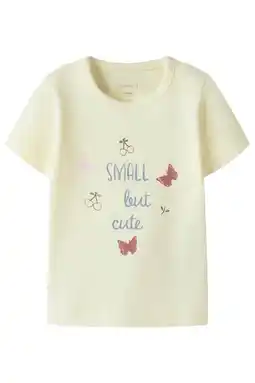 Wehkamp NAME IT BABY T-shirt lichtgeel aanbieding