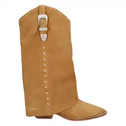 Wehkamp Sacha suède cowboylaarzen met flap cognac aanbieding
