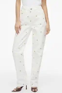 Wehkamp VILA highwaist straight leg jeans wit aanbieding