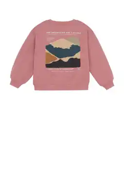 Wehkamp Daily7 sweater met backprint roze aanbieding