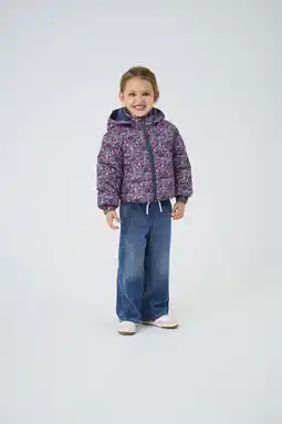 Wehkamp KIDS ONLY MINI gewatteerde jas blauw aanbieding