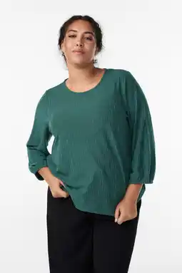Wehkamp Zizzi blousetop groen aanbieding