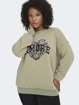 Wehkamp ONLY CARMAKOMA sweater lichtgroen aanbieding