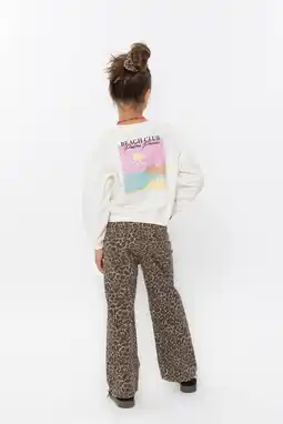 Wehkamp No Way Monday sweater met backprint ecru aanbieding