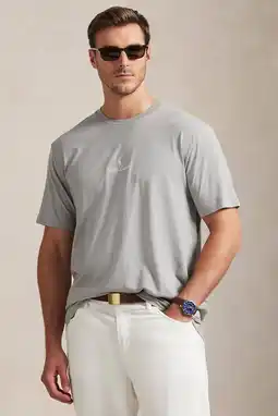 Wehkamp Polo Ralph Lauren Big & Tall regular T-shirt Plus Size grijs aanbieding